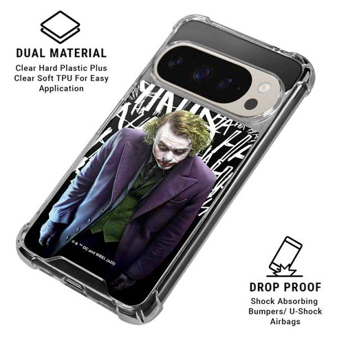 The Dark Knight Joker Pixel 9/9 Pro Clear Case